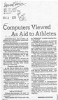 Gideon Ariel, director of research for the US Olympic Committee, believes computers can help turn a new generation of Olympic-bound athletes into gold medalists