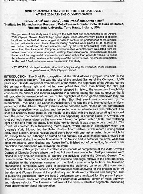 Реферат: Physics Of A Shotput Essay Research Paper